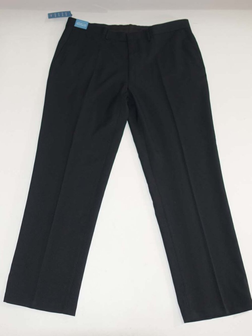 Haggar Men's Tailored Fit Travel Pants 40 x 32 NWT Black Wrinkle Free Slacks